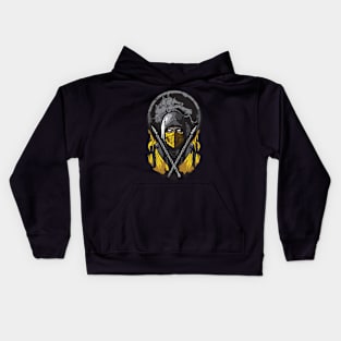 Yellow warrior Kids Hoodie